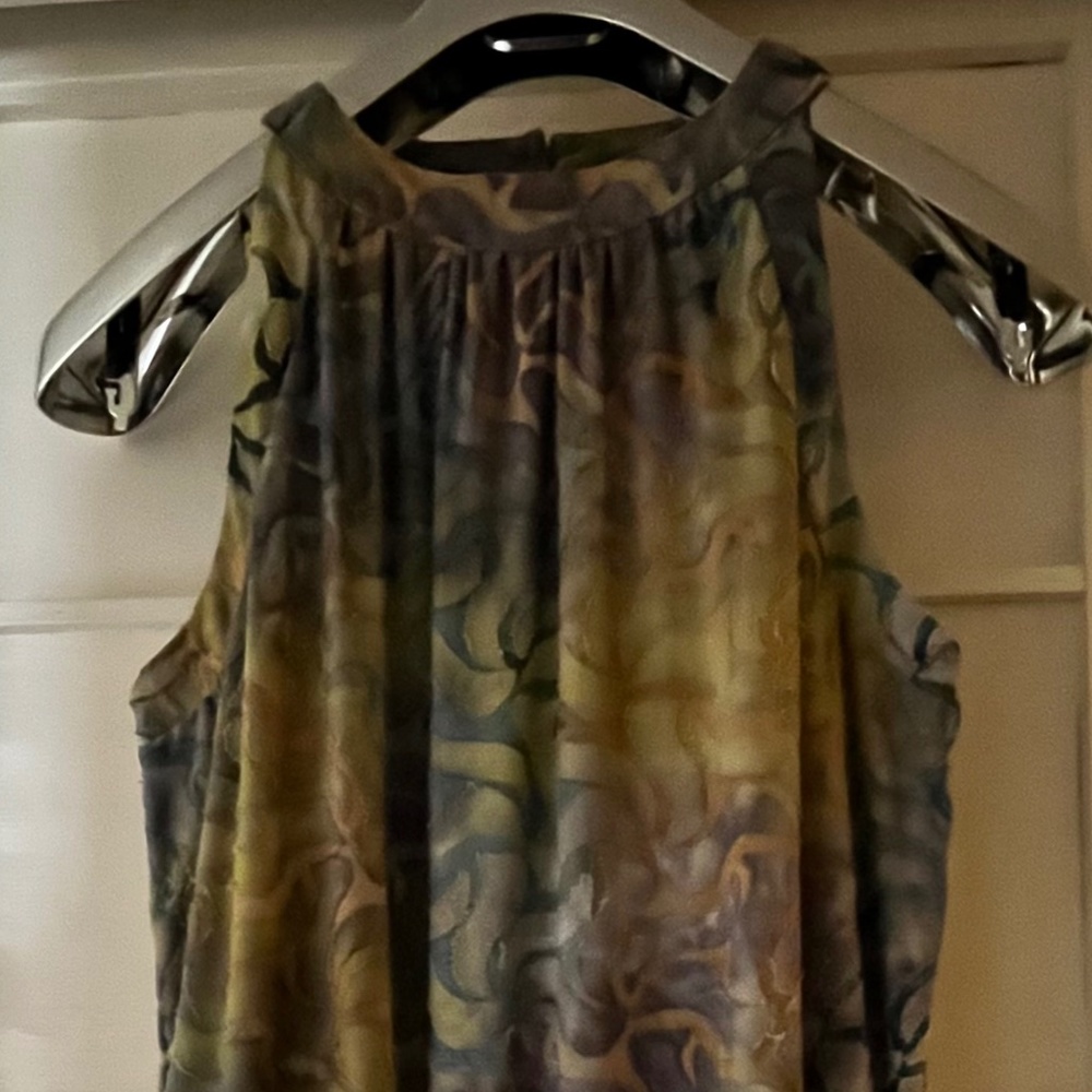 Anthropologie Oliver by Escio Top Womens Lage Multicolor Burnout Sleeveless